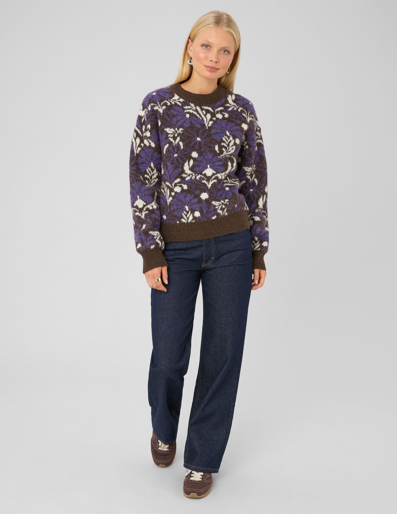 Pull jacquard floral