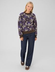 Pull jacquard floral
