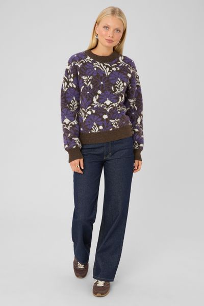 Pull jacquard floral