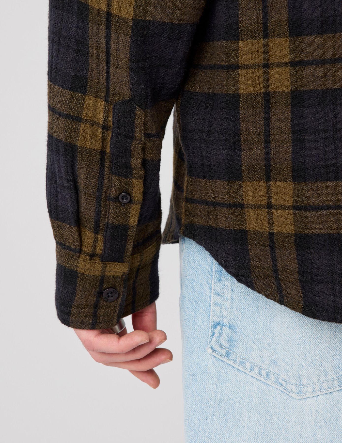 Chemise &agrave; carreaux en gaze de coton