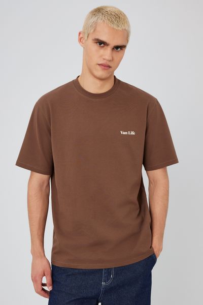 T-shirt gaufré imprimé