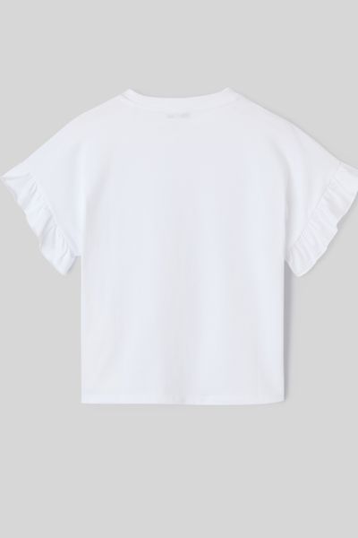 T-shirt manches courtes à volants