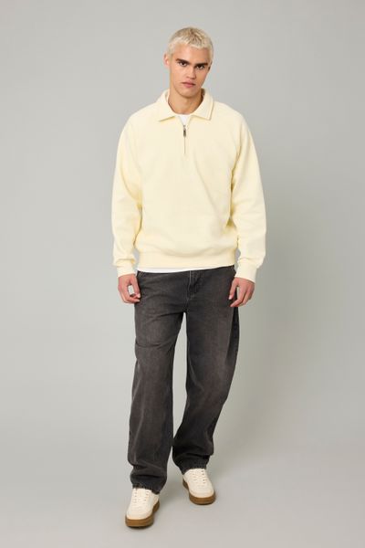 Sweat col polo zippé