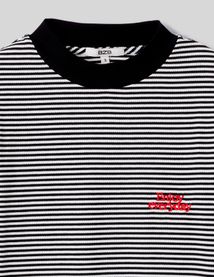 T-shirt brodé rayé