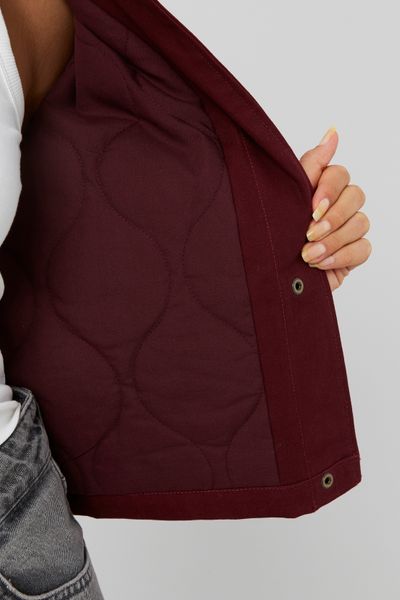 Veste en twill col velours