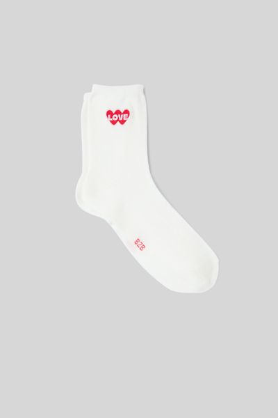 Chaussette unitaire brod&eacute;e
