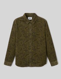 Chemise en velours imprim&eacute;e