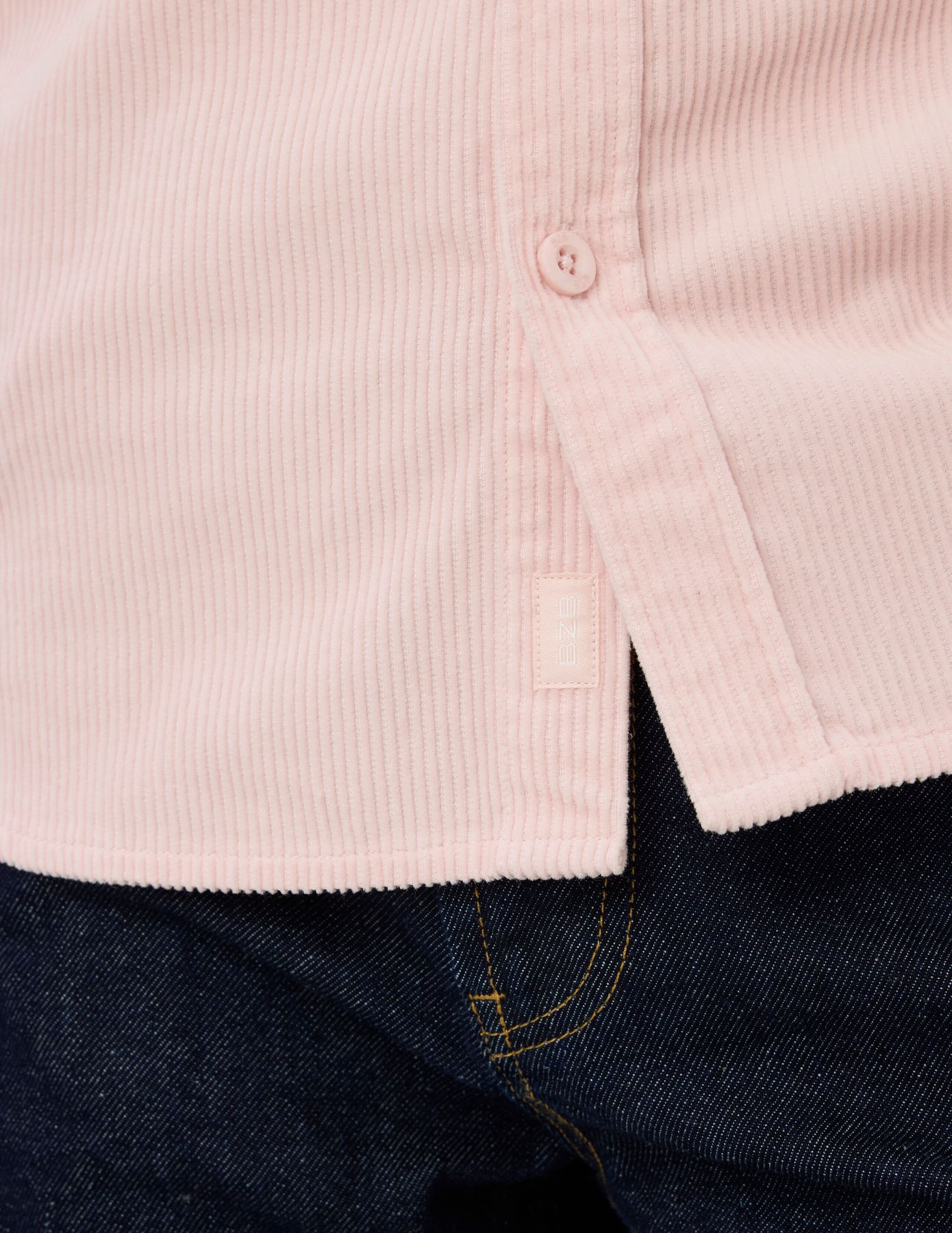 Chemise droite en velours