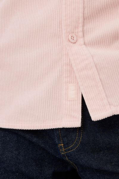 Chemise droite en velours