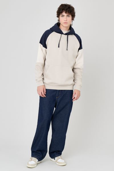Sweat colorblock à capuche