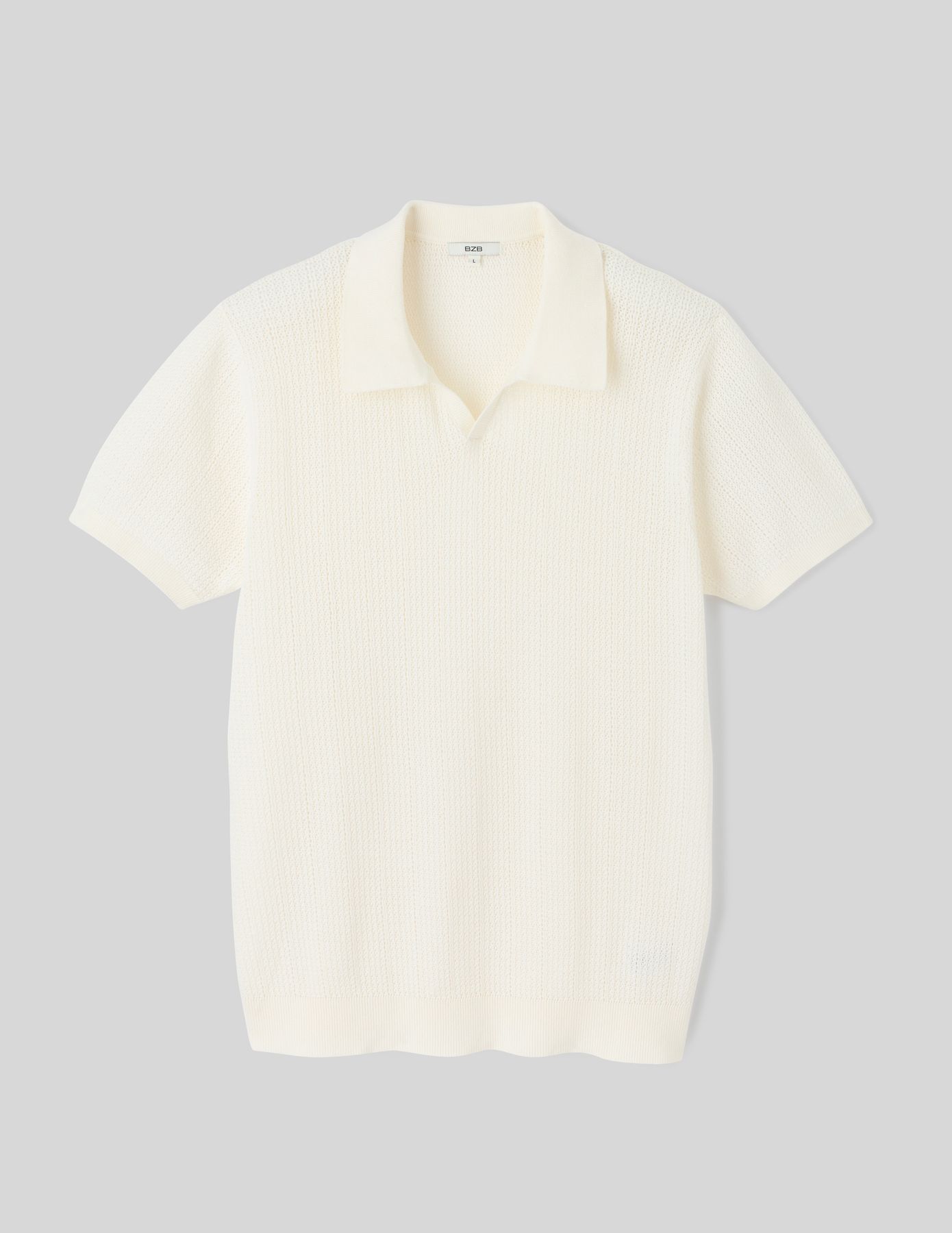Polo maille ajourée