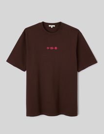 T-shirt broderie poitrine