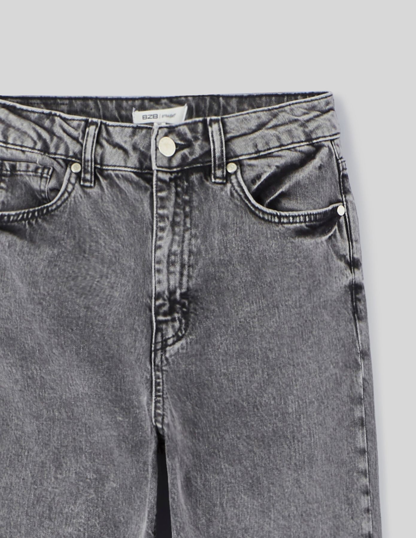 Jean straight taille haute