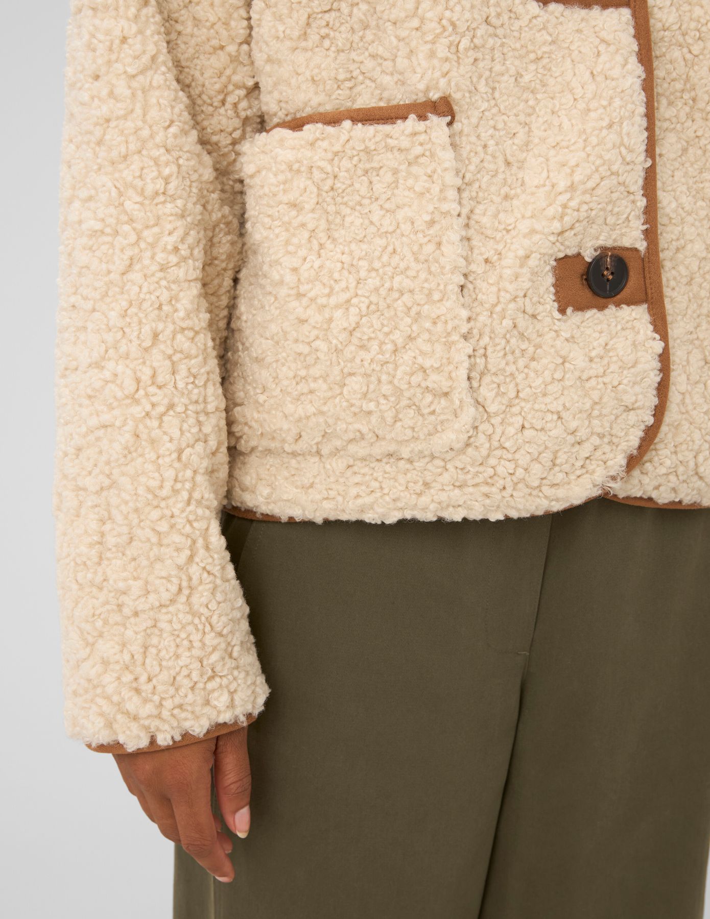 Veste en sherpa r&eacute;versible