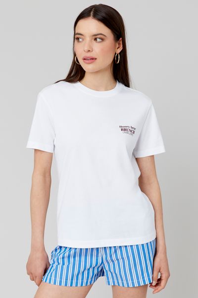 T-shirt imprim&eacute; devant/dos