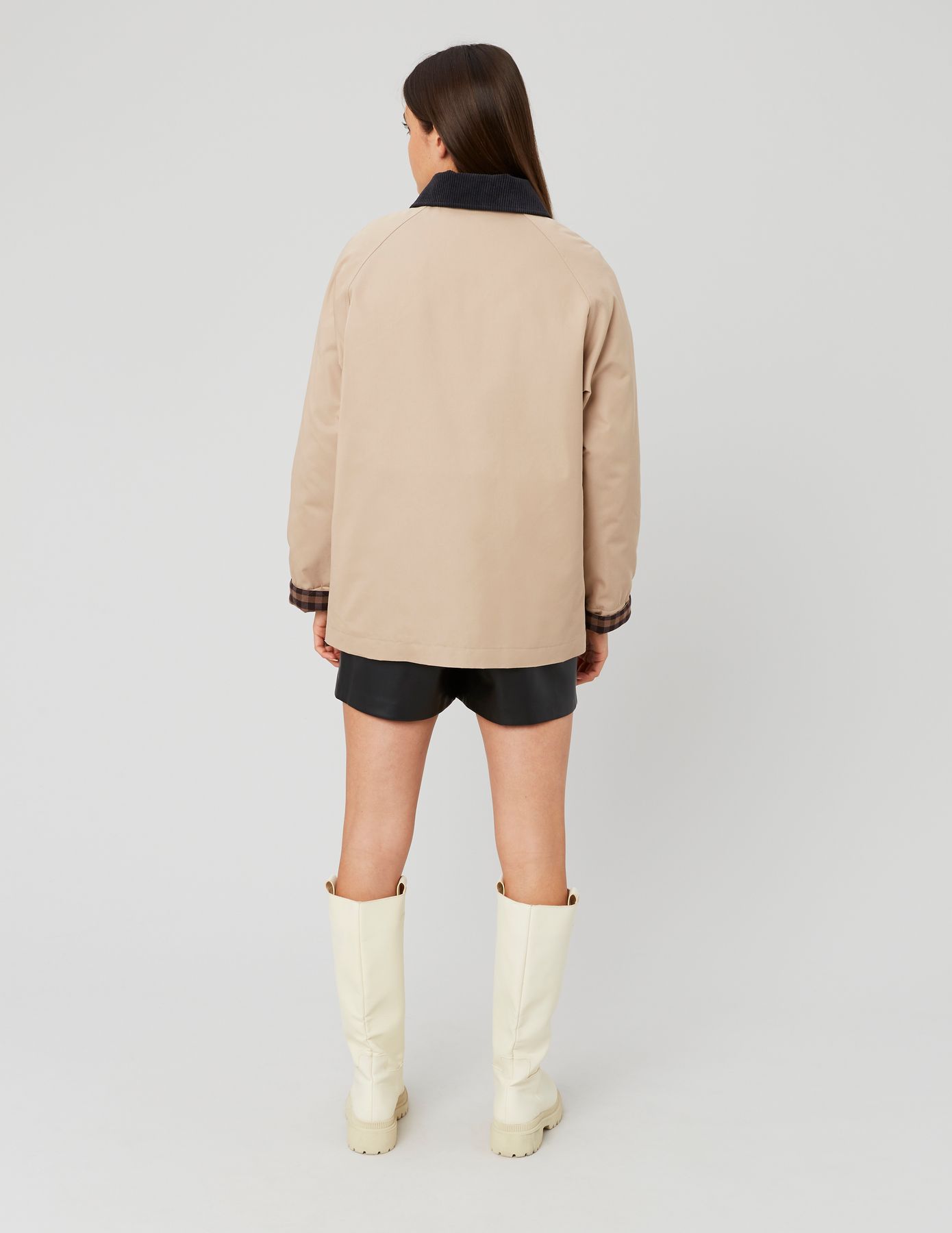 Veste avec col velours côtelé