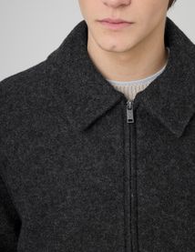 Blouson zipp&eacute; en laine