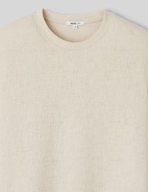 T-shirt maille textur&eacute;e