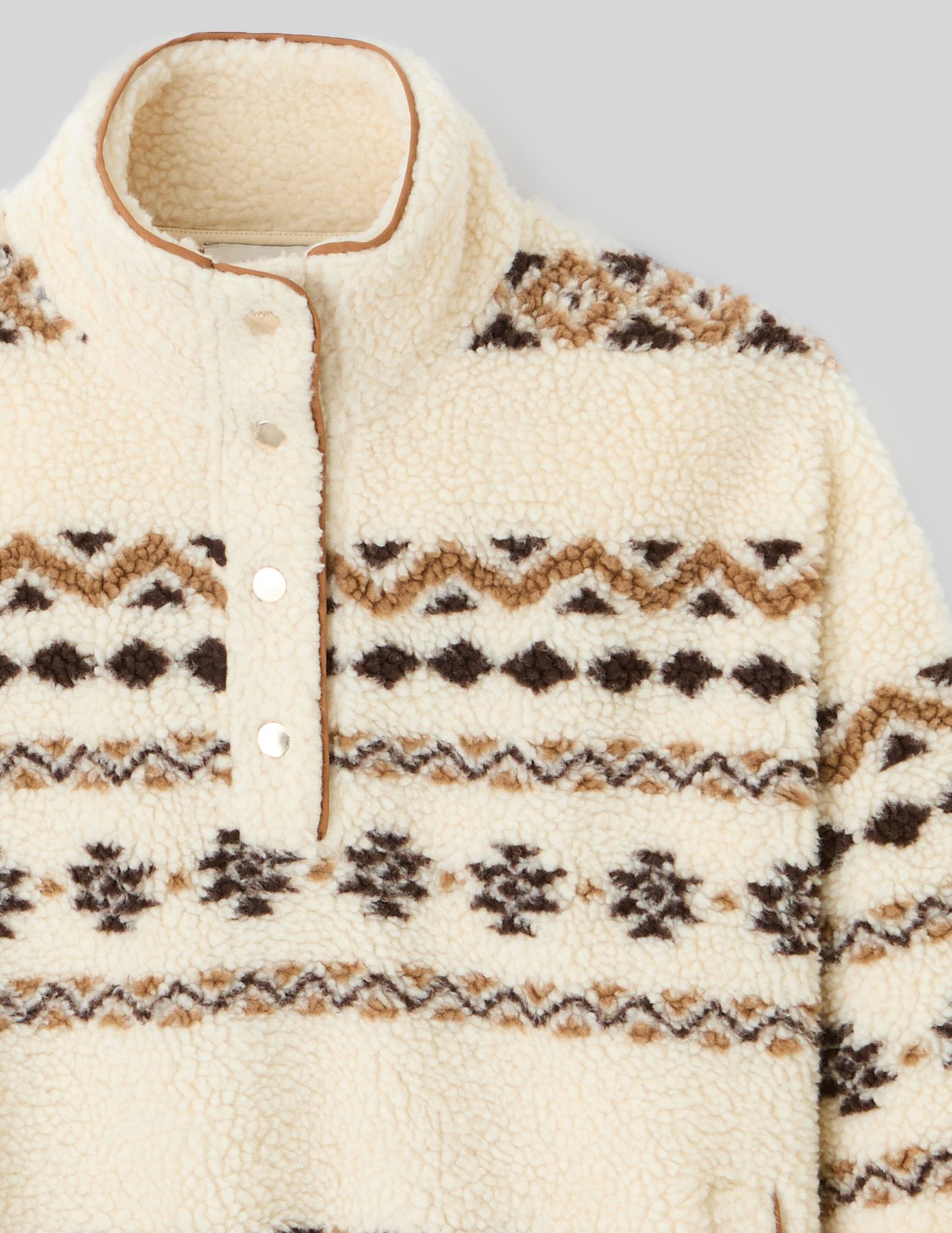 Sweat sherpa imprimé