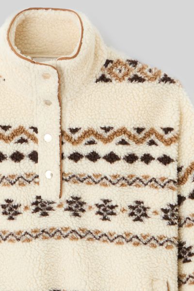 Sweat sherpa imprimé