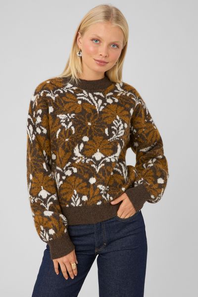 Pull jacquard floral