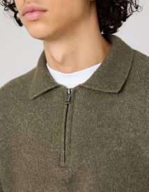 Pull col polo zippé