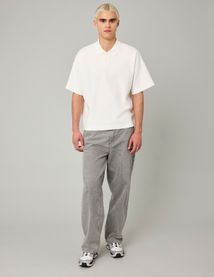Polo boxy maille lourde