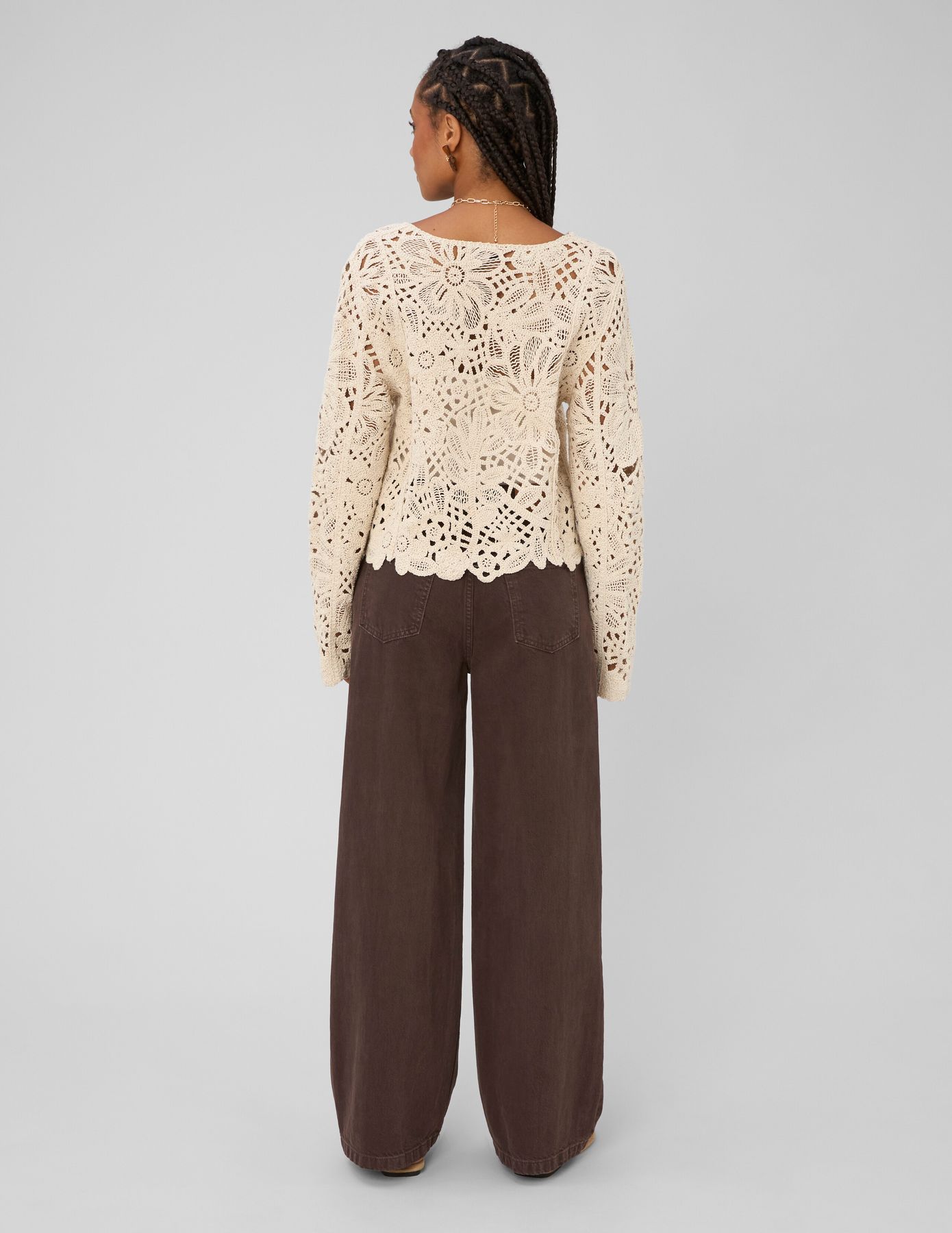 Veste crochet ajour&eacute;