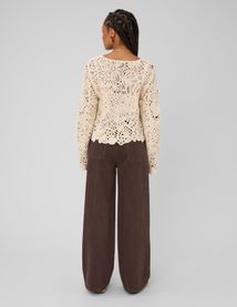 Veste crochet ajour&eacute;