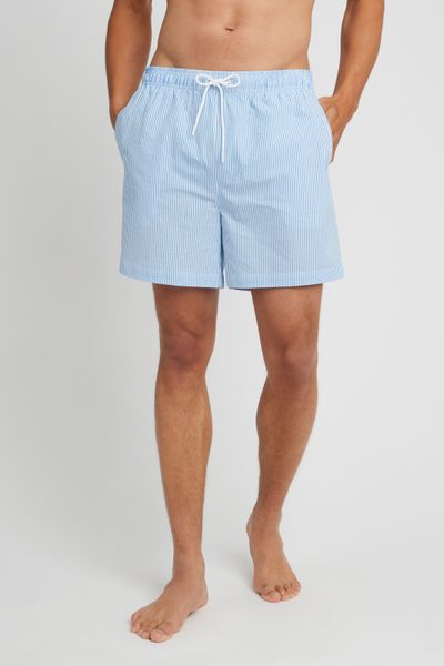 Short de bain en seersucker