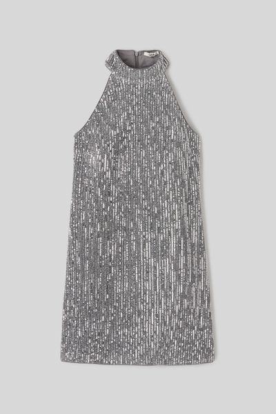 Robe courte à sequins