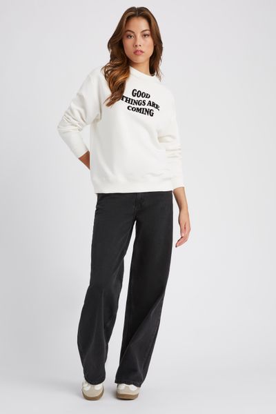 Sweat col rond imprim&eacute;