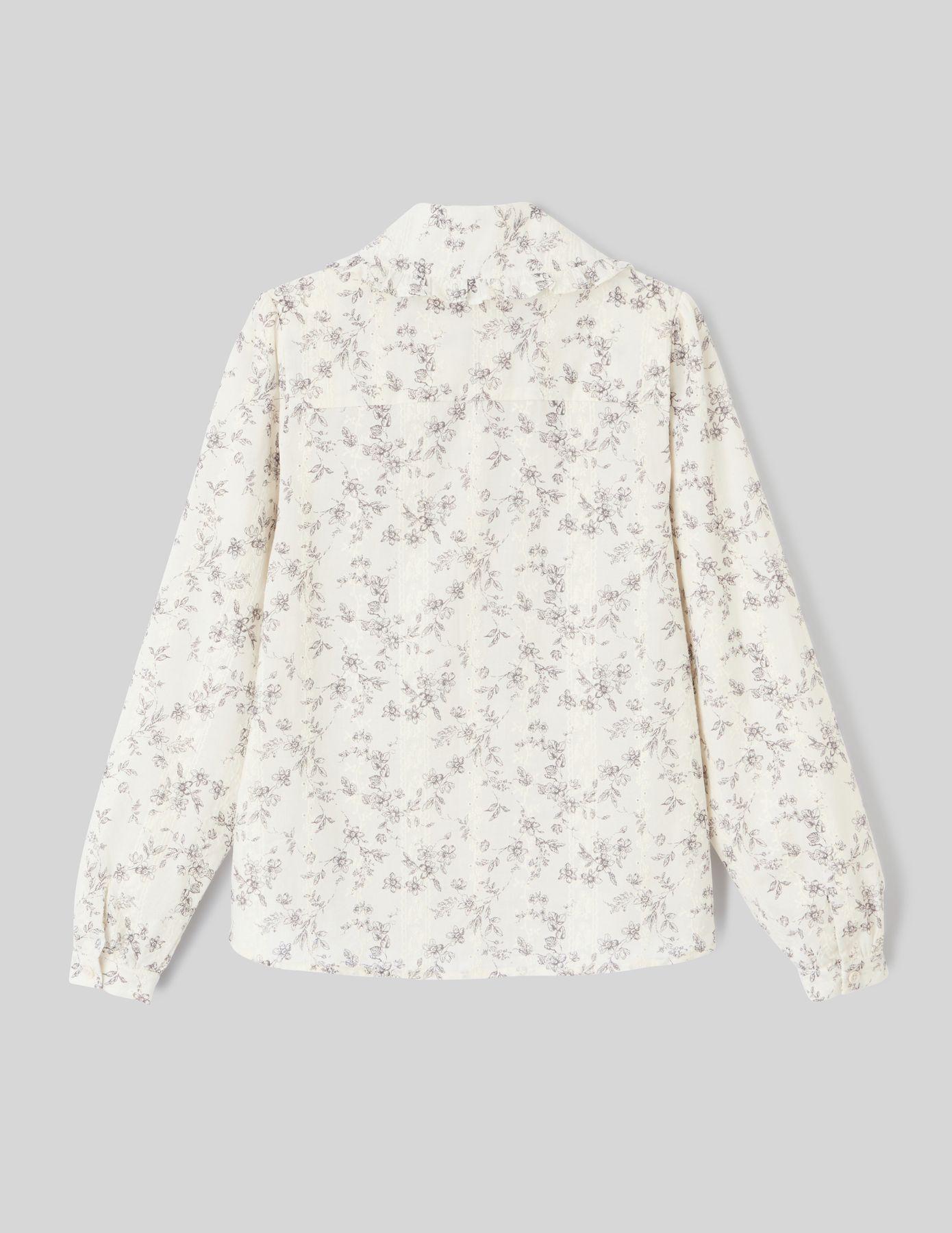 Chemise en broderie anglaise imprimée