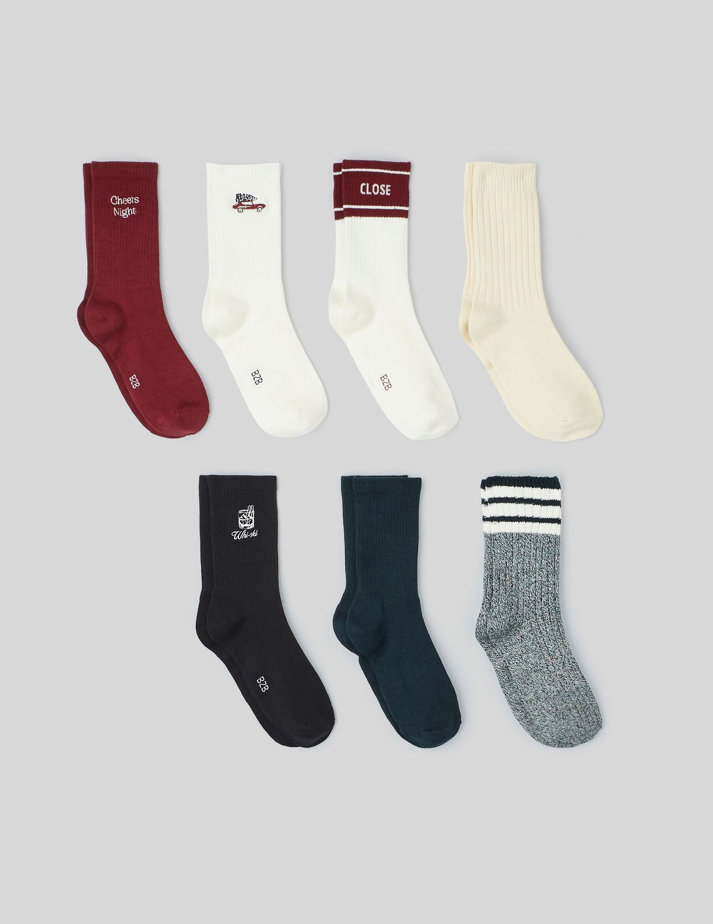 Semainier 7 paires de chaussettes Noël