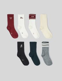 Semainier 7 paires de chaussettes Noël