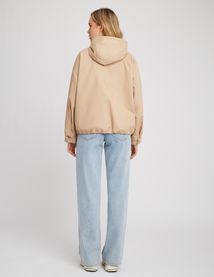 Blouson court à capuche