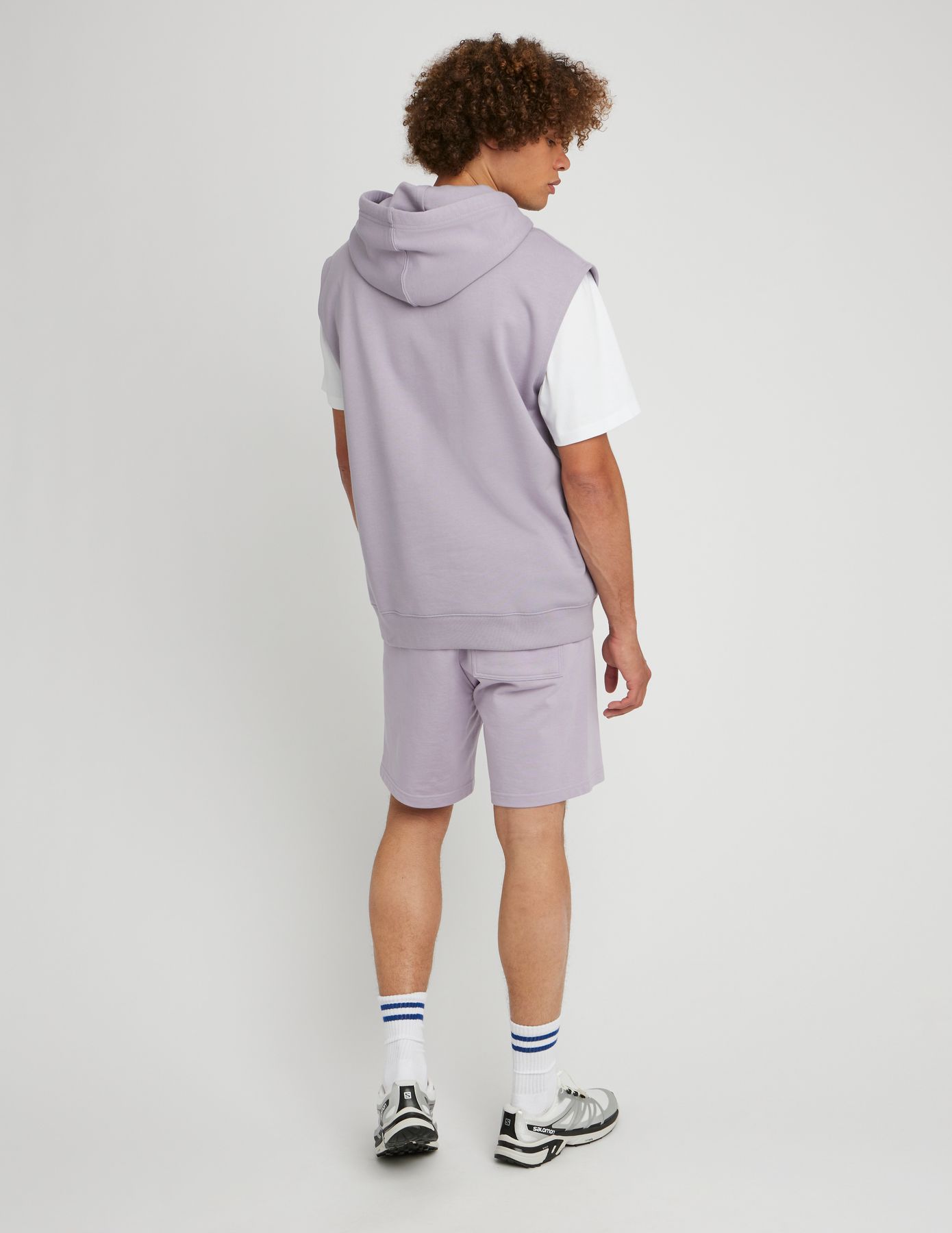 Sweat sans manches à capuche