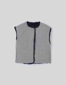 Veste matière duveteuse sans manches