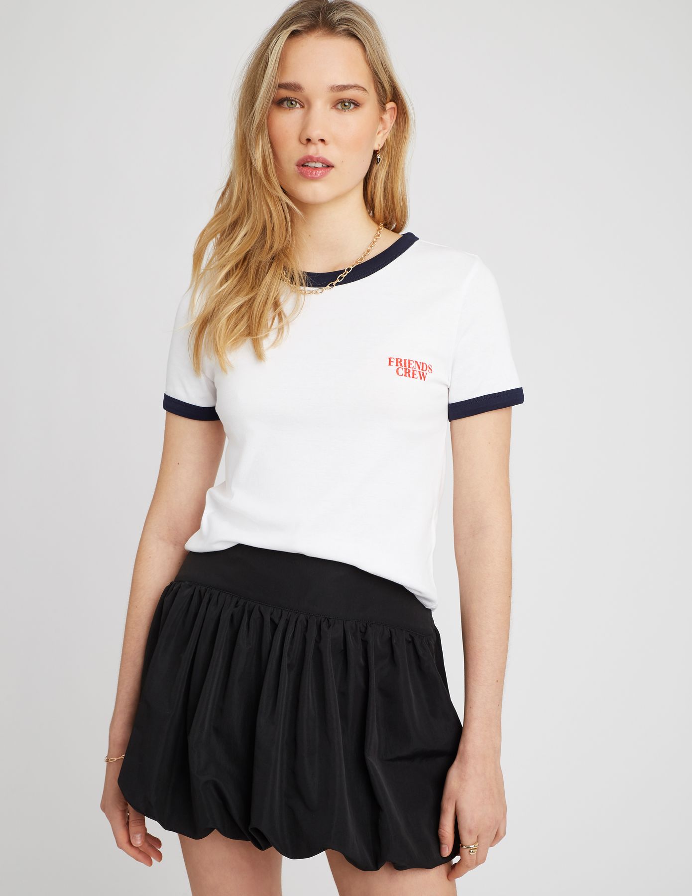 T-shirt imprimé bicolore