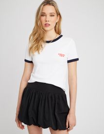 T-shirt imprimé bicolore