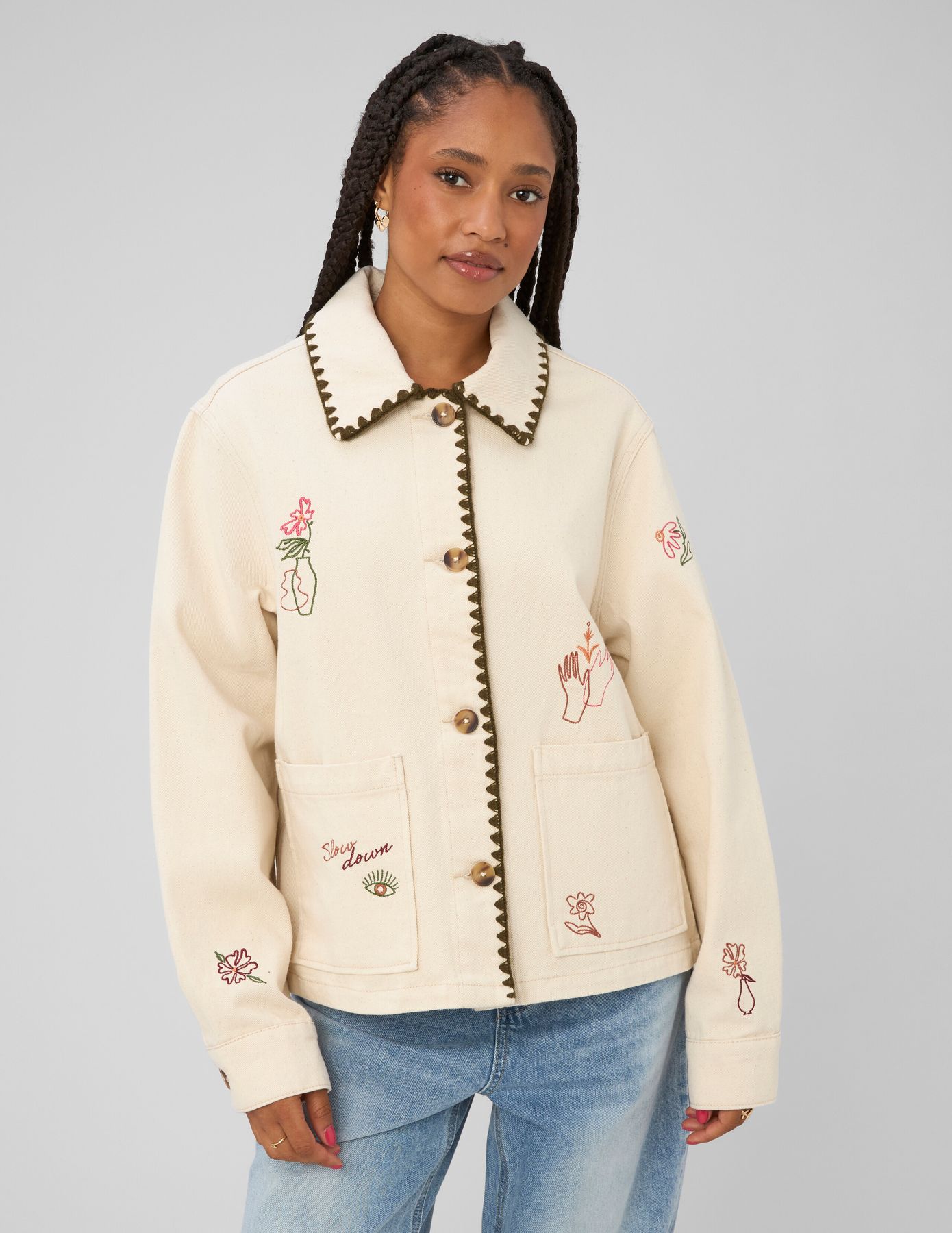 Veste brod&eacute;e