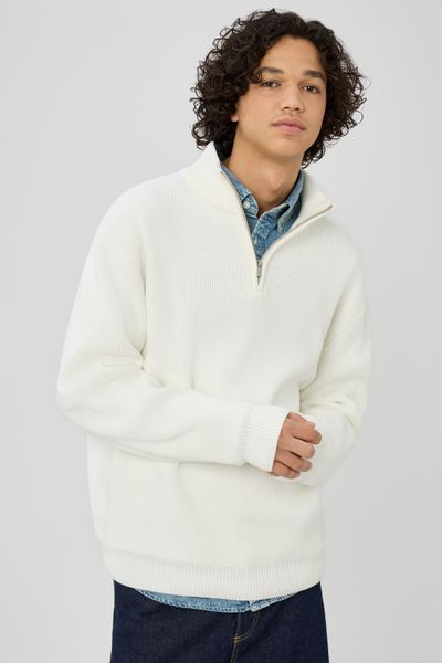 Pull chenille col montant