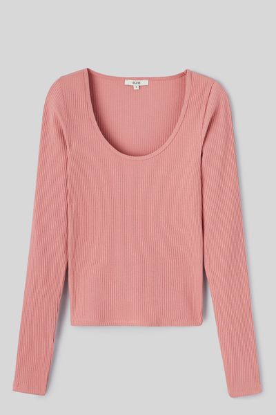 T-shirt manches longues uni