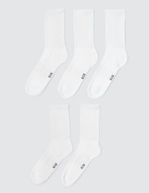 Lot de 5 paires de chaussettes unies