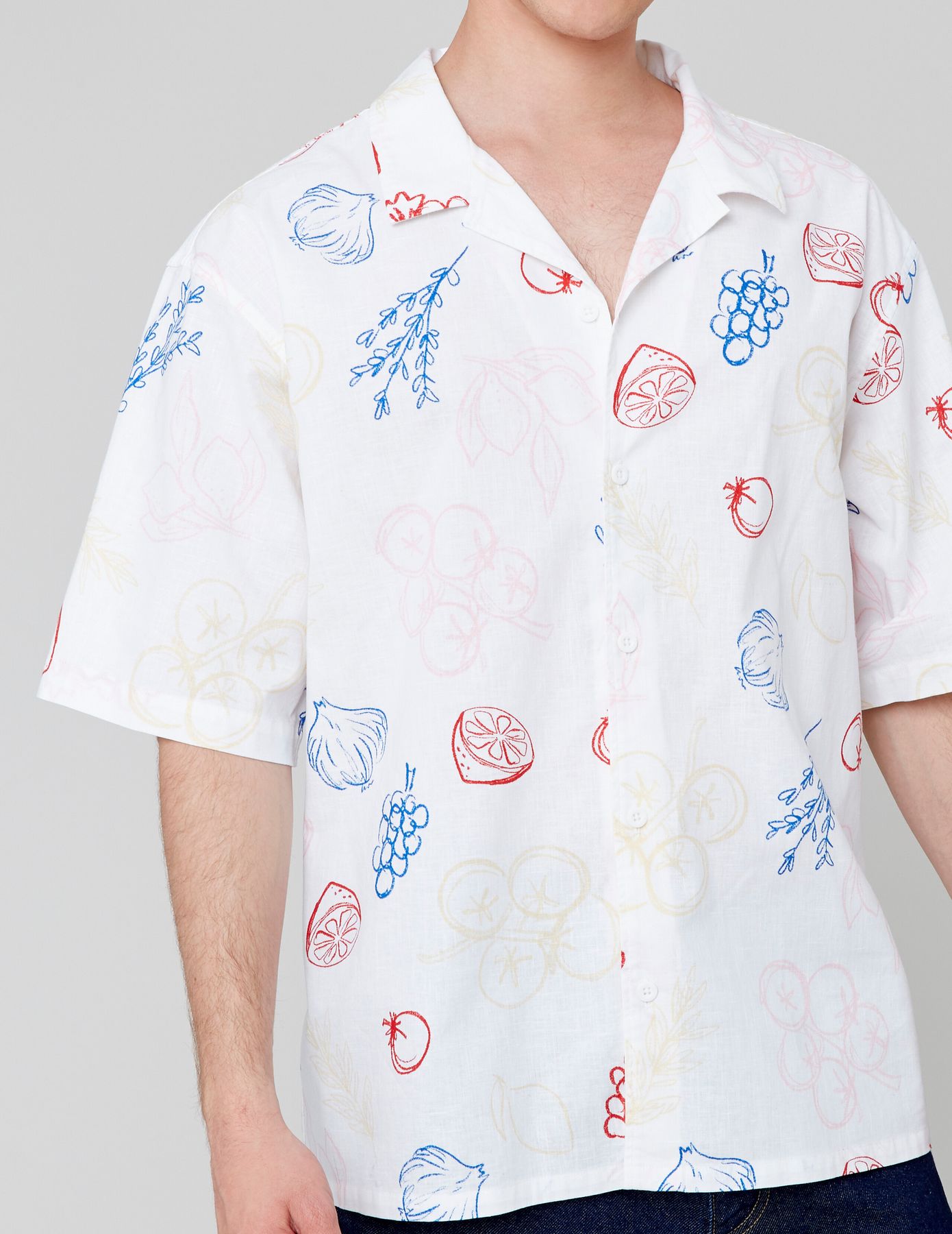 Chemise manches courtes imprim&eacute;e