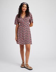 Robe courte imprimée
