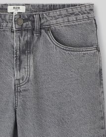 Bermuda jean gris