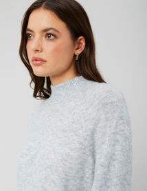 Pull col montant premium