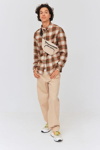 Chemise droite &agrave; carreaux