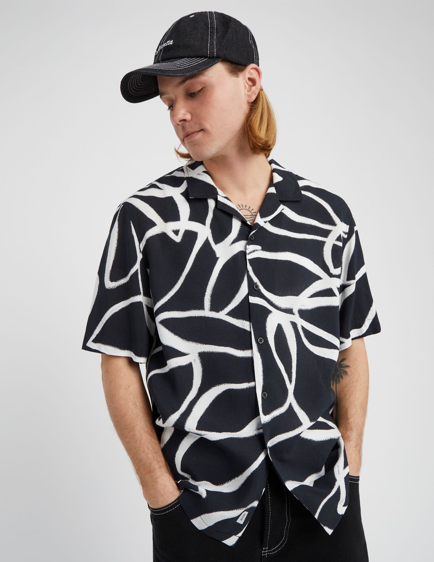 Chemisette imprim&eacute;e fluide